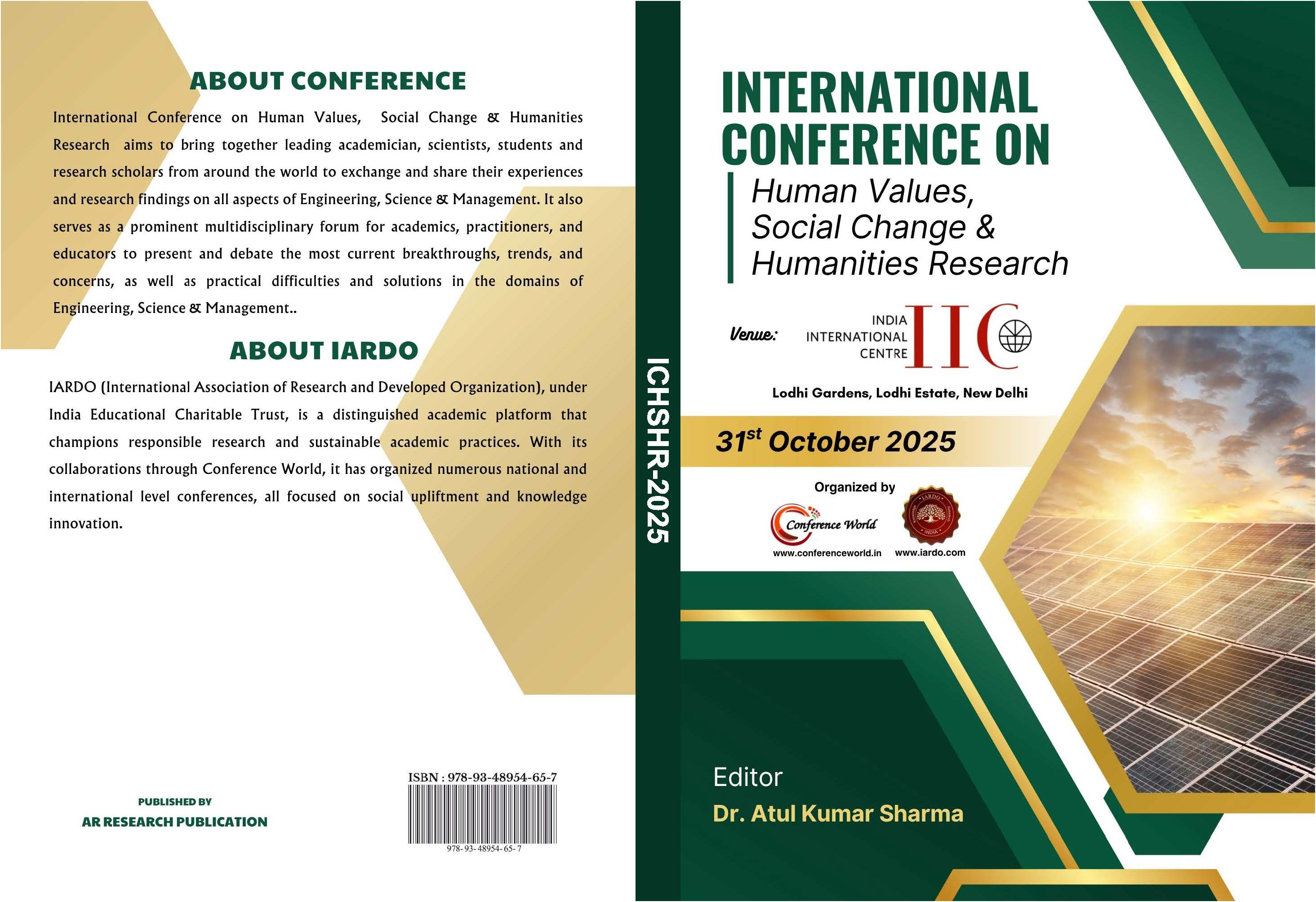 (ICHSHR 2025)  IIC, New Delhi  31 October 2025